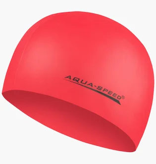Шапочка для плавания Aqua speed Mega Red 100-31