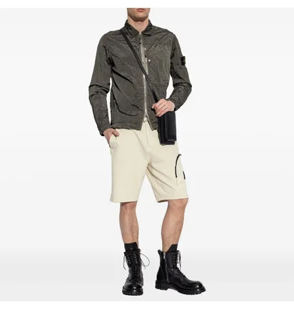 Вітровка чоловіча Stone Island Nylon Metal Shirt Jacket Olive K1S151200005-S0019-V0054