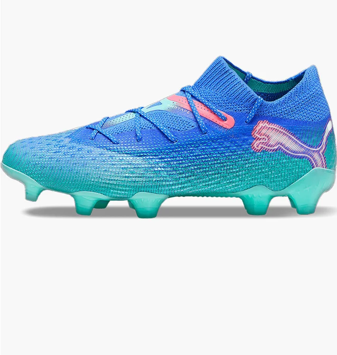 Бутсы унисекс Puma Future 7 Ultimate Fg/Ag Blue/Turquoise 107917-01