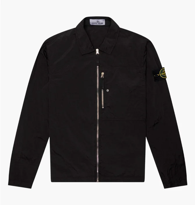 Рубашка мужская Stone Island Nylon Metal Econyl Black L1S151200038-S0019-V0029