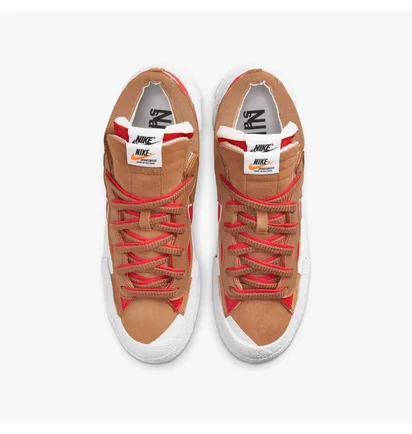 Кроссовки мужские Nike BLAZER LOW / SACAI Brown DD1877-200