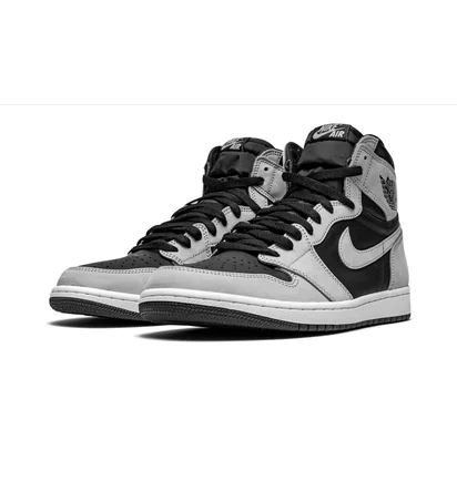Кроссовки мужские Air Jordan 1 High Og Black/Grey 555088-035