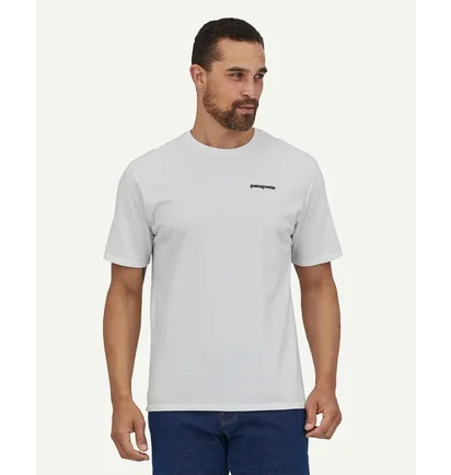 Футболка мужская Patagonia P-6 Logo Responsibili -Tee White WHI38504