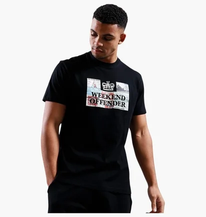 Футболка мужская Weekend Offender Tickets Black WOSPT1904-BLACK
