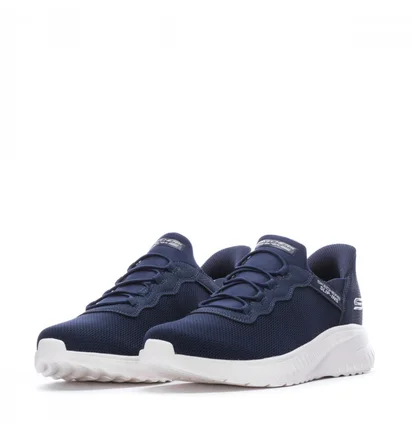 Кросівки чоловічі Skechers Bobs Squad Chaos Daily Hype Slip-Ins Blue 118300-NVY