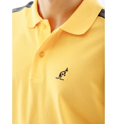 Поло мужское AUSTRALIAN Tape Stripe Polo Club Pique Yellow LSUPO0060-329