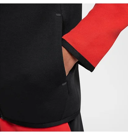 Толстовка детская Nike Sportswear Tech Fleece Red/Black HV5867-011