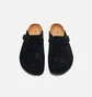 Сандали женские Birkenstock Wmns Boston Soft Footbed Suede Black 660473