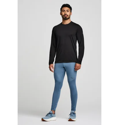 Лонгслив мужской Saucony Peregrine Merino Long Sleeve Black SAM800362-BK