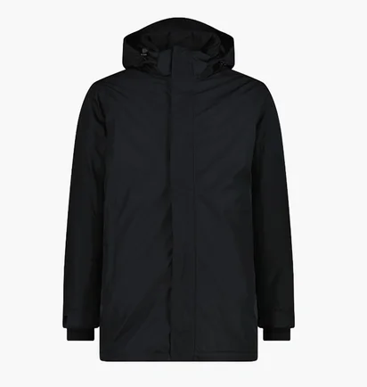 Парка чоловіча CMP Zip Hood Feel Warm Black 35K3727-U901