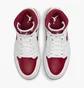 Кроссовки женские Nike Air Jordan 1 Mid Reverse Chicago Red W White Bq6472-161