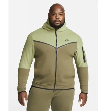 Толстовка чоловіча Nike Nsw Tech Fleece Hoodie Olive Cu4489-334