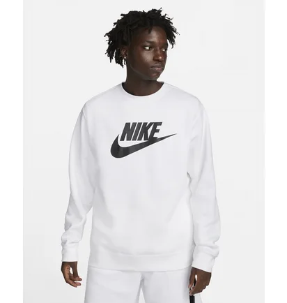 Свитшот мужской Nike Sportswear Club Fleece White DQ4912-100