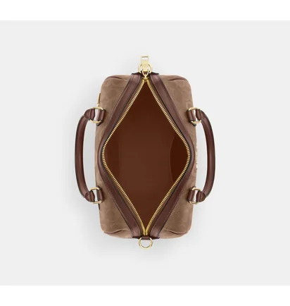 Сумка женская COACH Rowan Satchel Bag In Signature Canvas Brown/Beige CV961
