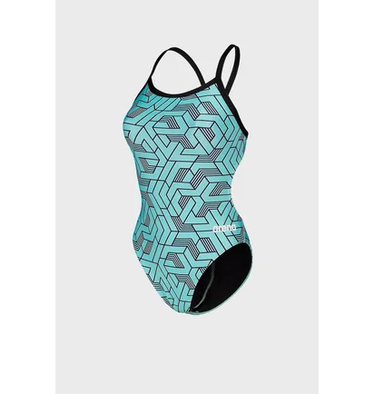 Купальник женский Arena Escape Swimsuit Challenge Back 44 Turquoise 007739-580