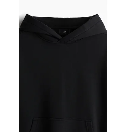 Худи мужское H&M Met Print - Loose Fit Black 1262288001