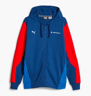 Толстовка чоловіча Puma Bmw M Motorsport Hooded Sweat Jacket Blue 621221-04