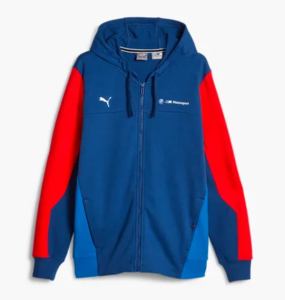 Толстовка мужская Puma Bmw M Motorsport Hooded Sweat Jacket Blue 621221-04
