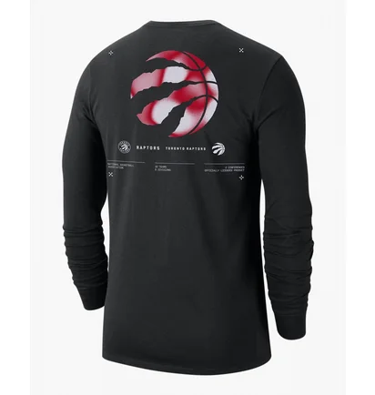 Лонгслів чоловічий Nike Toronto Raptors MenS Nba Long-Sleeve T-Shirt Black DZ0368-010