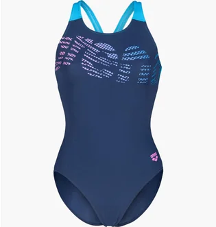 Купальник женский Arena Flowing Swimsuit V Back Blue 010256-780