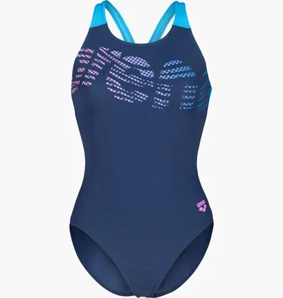 Купальник женский Arena Flowing Swimsuit V Back Blue 010256-780