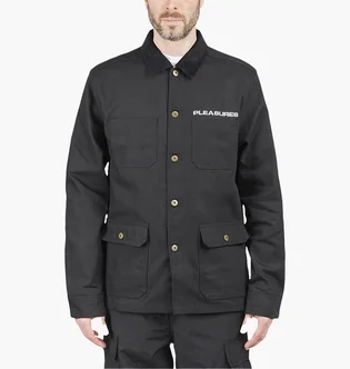 Куртка унисекс Pleasures Spike Chore Jacket Black P21SP026-BLACK