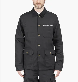 Куртка унисекс Pleasures Spike Chore Jacket Black P21SP026-BLACK