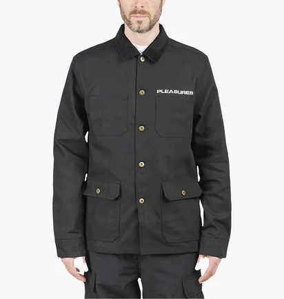 Куртка унісекс Pleasures Spike Chore Jacket Black P21SP026-BLACK
