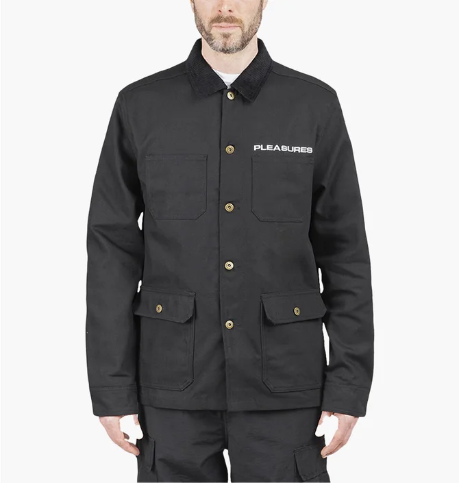 Куртка унісекс Pleasures Spike Chore Jacket Black P21SP026-BLACK