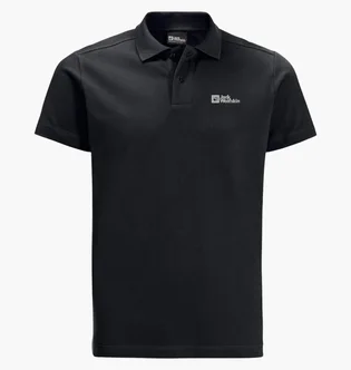 Поло чоловіче Jack Wolfskin Essential Black 1809301-1033