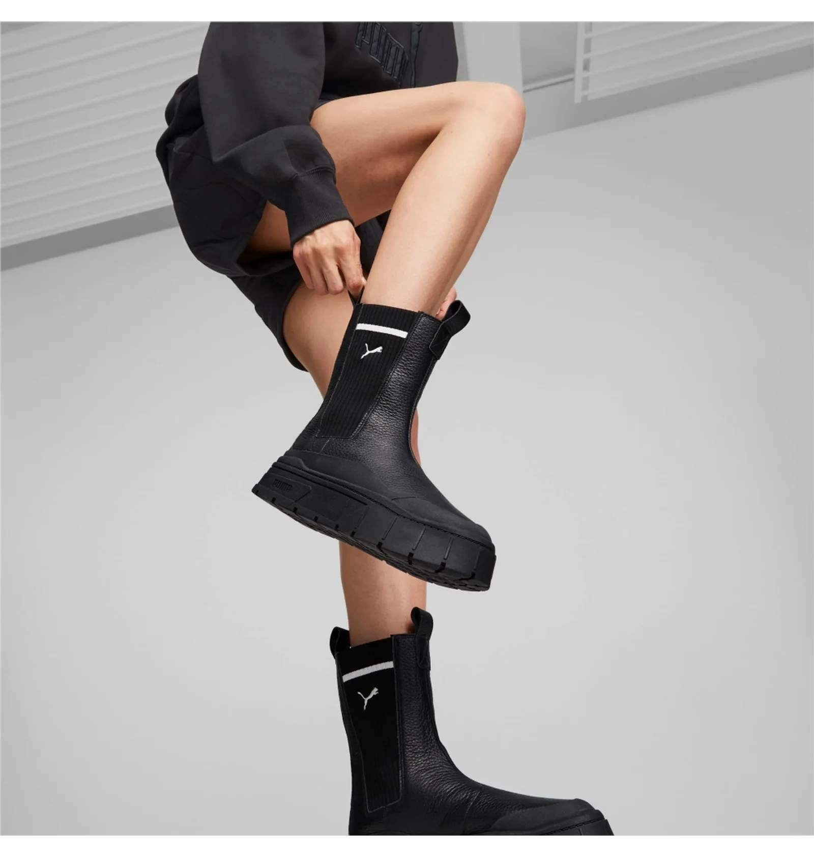 ᐉ Сапоги женские Puma Mayze Stack Casual Chelsea Boot Black