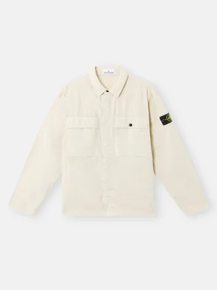Сорочка чоловіча Stone Island Stretch Cotton Tela Paracadute Beige K1S151200015-S0003-V0095