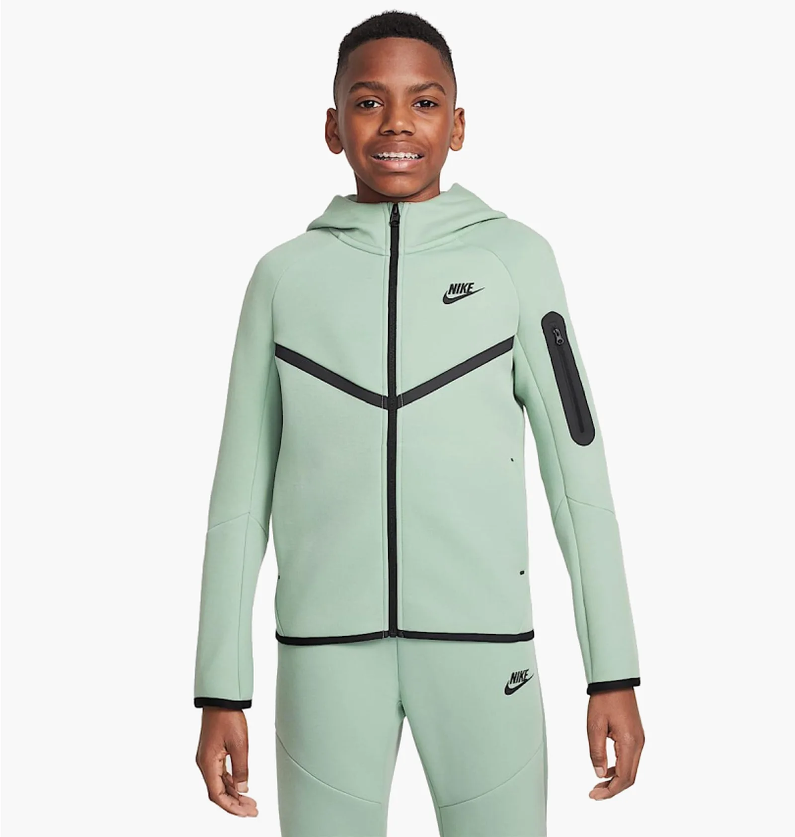 ᐉ Толстовка дитяча Nike Sportswear Tech Fleece Green HV5867-037