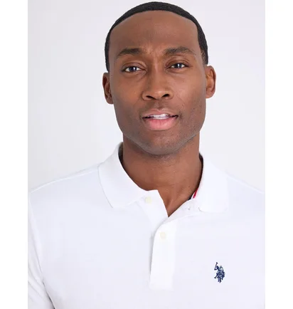 Поло чоловіче U.S. Polo Assn Slim Fit Solid Pique White 11C581-3O00A-WHITE