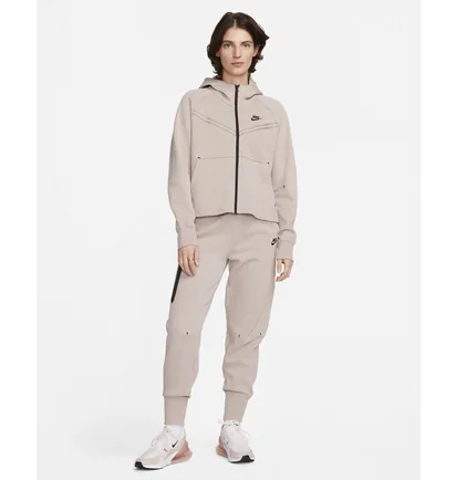 Толстовка жіноча Nike Sportswear Tech Fleece Windrunner Beige Cw4298-272