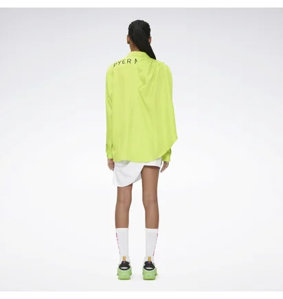 Рубашка унисекс Reebok Pyer Moss Draped Button-Down Shirt Green He8137
