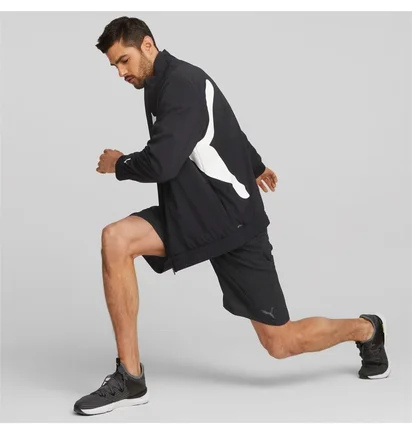 Куртка чоловіча Puma Train Big Cat Lined Woven Fz Jacket Black 52242401