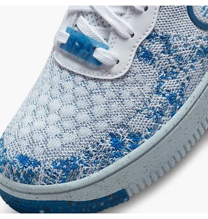 Кросівки дитячі Nike Af1 Crater Flyknit Nn White/Blue Dm1060-100