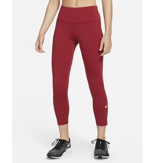 Леггинсы женские Nike Womens Mid-Rise Crop Pocket Running Leggings Red Cn8043-615