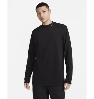 Лонгслів чоловічий Nike Mock Neck T-Shirt Black DX5868-010