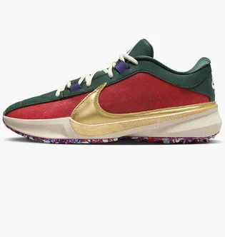 Кросівки унісекс Nike Freak 5 Basketball Shoes Red/Green DZ2944-600