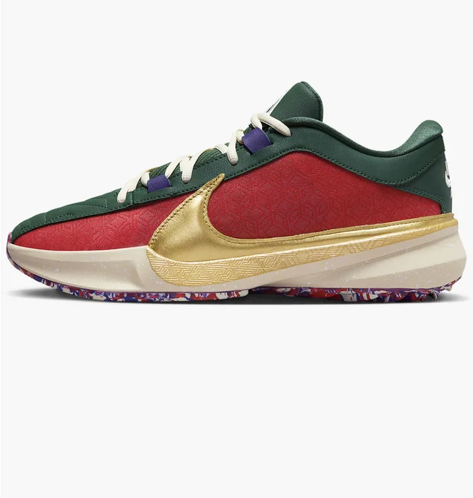 Кросівки унісекс Nike Freak 5 Basketball Shoes Red/Green DZ2944-600