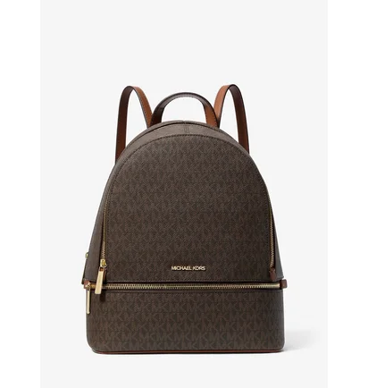 Рюкзак женский Michael Kors Rhea Medium Signature Logo Backpack Brown 35S5GRAB2B-BROWN-112874
