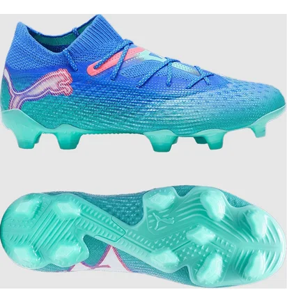 Бутсы унисекс Puma Future 7 Ultimate Fg/Ag Blue/Turquoise 107917-01