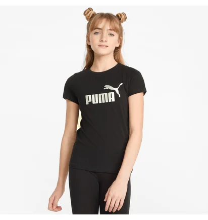 Футболка детская Puma Essentials+ Logo Youth Tee Black 846953-01