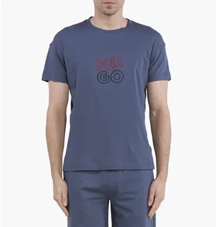 Футболка мужская Hugo Boss Stacked Regular Fit Blue 50490418