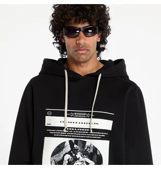 Худи унисекс Rick Owens Drkshdw Oversized Black DU01E3262-0911