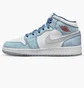 Кросівки дитячі Air Jordan 1 Mid Gs Light Blue/White Dr6235-401