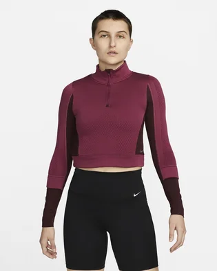 Кофта женская Nike 1/4 Therma-Fit Adv City Ready Bordo DV9807-653