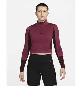 Кофта жіноча Nike 1/4 Therma-Fit Adv City Ready Bordo DV9807-653